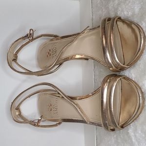 Rose Gold Vince Camuto Strap Heel